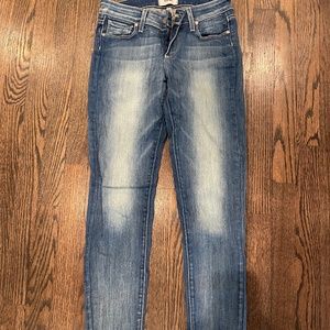 Light wash denim Paige skinny jeans